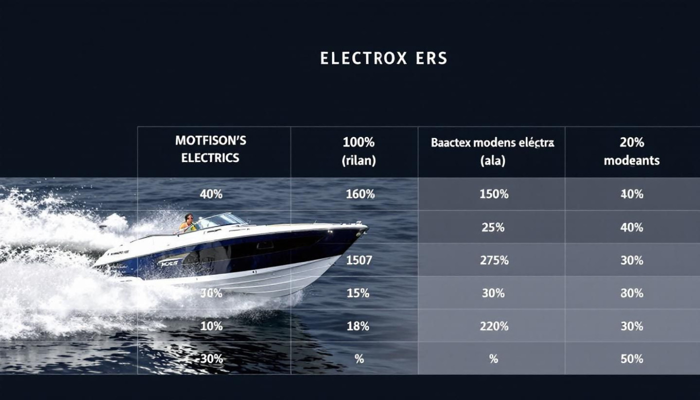 Comparação de tipos e eficiência de motores elétricos para embarcações